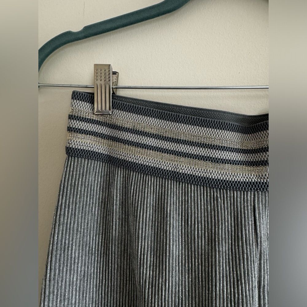 Silver & Blue Metallic Plisse Co-Ord Set - Picture 8 of 8